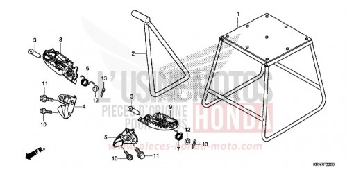 BEQUILLE/MARCHE CRF250RE de 2014